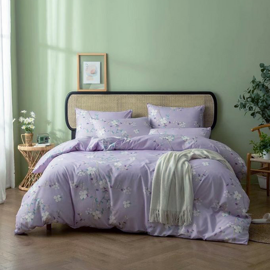 Printed Bed sheet DF Series 3in1 Bedding Set ( 2 pillowcases and 1 fitted Sheet ) DF273