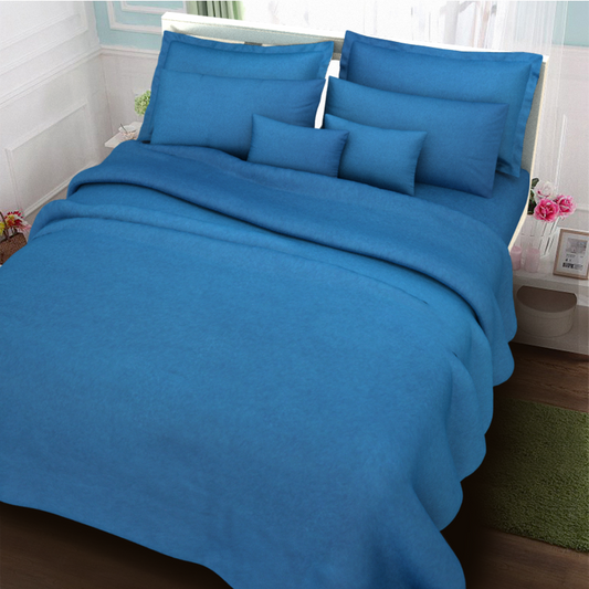 3 in 1 Premium Quality SE Series Plain Bed Sheet Set (1 Fitted Sheet and Free 2 Pillowcases) SE-79