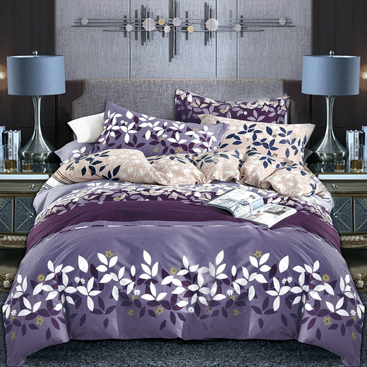 Printed Bed sheet DF Series 3in1 Bedding Set ( 2 pillowcases and 1 fitted Sheet ) DF226