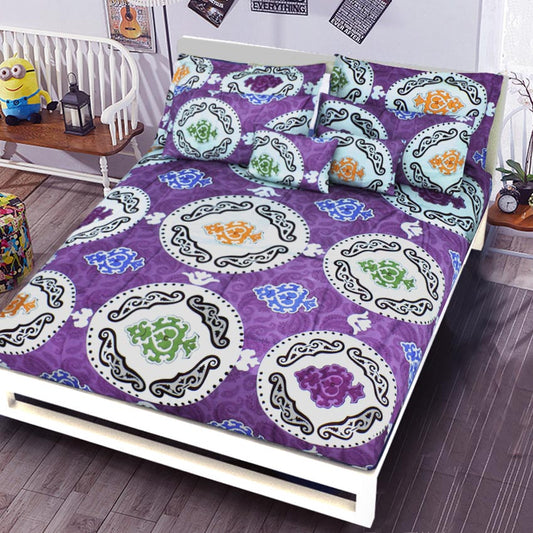 Printed Bed sheet NQ Series 3in1 Bedding Set ( 2 pillowcases and 1 fitted Sheet ) NQ226