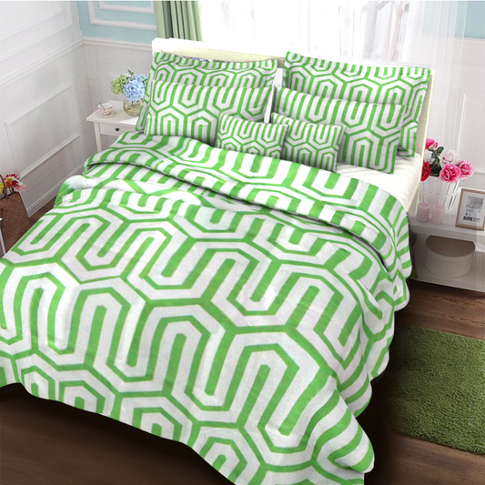 Printed Bed sheet DF Series 3in1 Bedding Set ( 2 pillowcases and 1 fitted Sheet ) DF7B