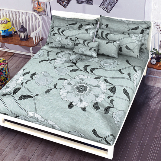 Printed Bed sheet NQ Series 3in1 Bedding Set ( 2 pillowcases and 1 fitted Sheet ) NQ48