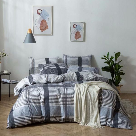 Printed Bed sheet DF Series 3in1 Bedding Set ( 2 pillowcases and 1 fitted Sheet ) DF264