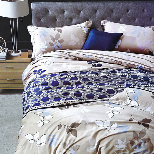 Printed Bed sheet DF Series 3in1 Bedding Set ( 2 pillowcases and 1 fitted Sheet ) DF159