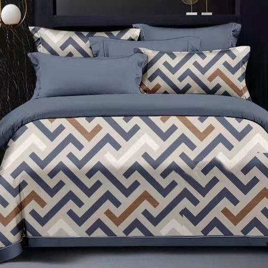 Printed Bed sheet NQ Series 3in1 Bedding Set ( 2 pillowcases and 1 fitted Sheet ) NQ358