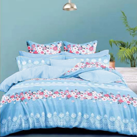 Printed Bed sheet NQ Series 3in1 Bedding Set ( 2 pillowcases and 1 fitted Sheet ) NQ14