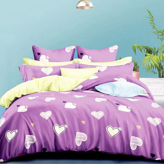 Printed Bed sheet NQ Series 3in1 Bedding Set ( 2 pillowcases and 1 fitted Sheet ) NQ20