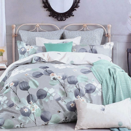 Printed Bed sheet DF Series 3in1 Bedding Set ( 2 pillowcases and 1 fitted Sheet ) DF089