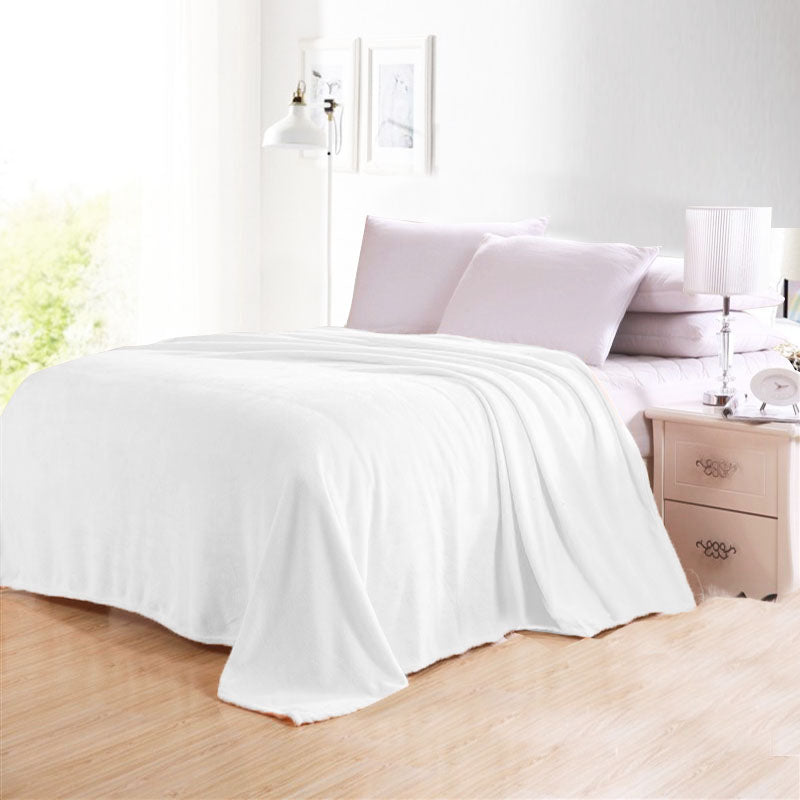 Plain Coral Fleece Blanket B2021