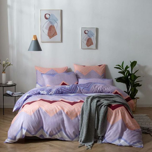 Printed Bed sheet DF Series 3in1 Bedding Set ( 2 pillowcases and 1 fitted Sheet ) DF269