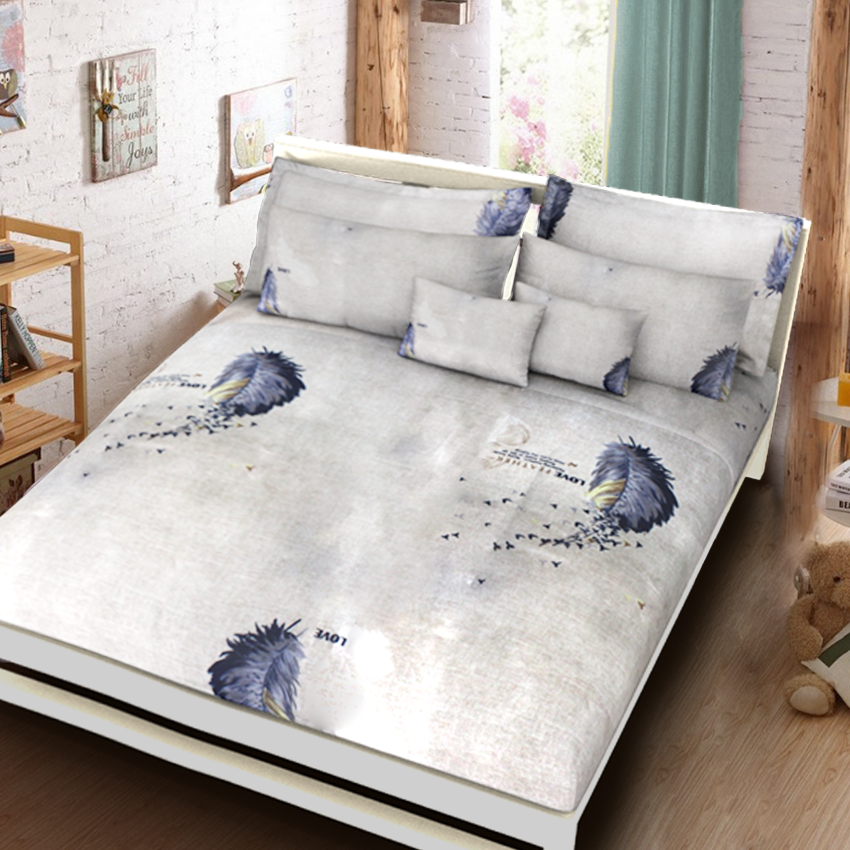 Printed Bed sheet DF Series 3in1 Bedding Set ( 2 pillowcases and 1 fitted Sheet ) DF99