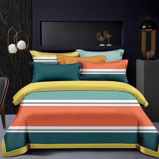Printed Bed sheet NQ Series 3in1 Bedding Set ( 2 pillowcases and 1 fitted Sheet ) NQ363