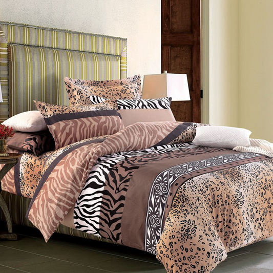 Printed Bed sheet DF Series 3in1 Bedding Set ( 2 pillowcases and 1 fitted Sheet ) DF108