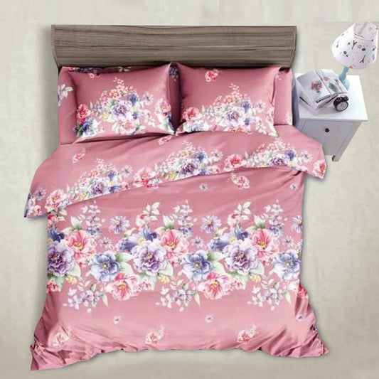 Printed Bed sheet NQ Series 3in1 Bedding Set ( 2 pillowcases and 1 fitted Sheet ) NQ44