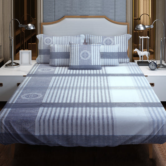 Printed Bed sheet DF Series 3in1 Bedding Set ( 2 pillowcases and 1 fitted Sheet ) DF265