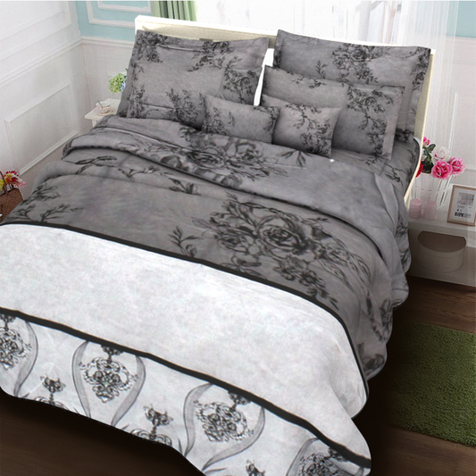 Printed Bed sheet DF Series 3in1 Bedding Set ( 2 pillowcases and 1 fitted Sheet ) DF98
