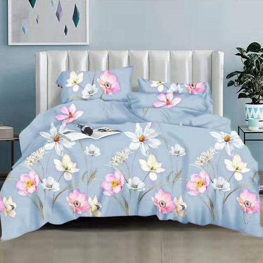 Printed Bed sheet NQ Series 3in1 Bedding Set ( 2 pillowcases and 1 fitted Sheet ) NQ210