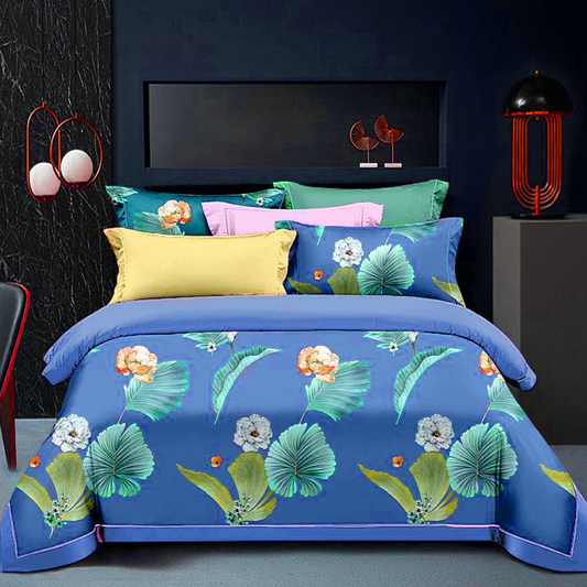 Printed Bed sheet NQ Series 3in1 Bedding Set ( 2 pillowcases and 1 fitted Sheet ) NQ376