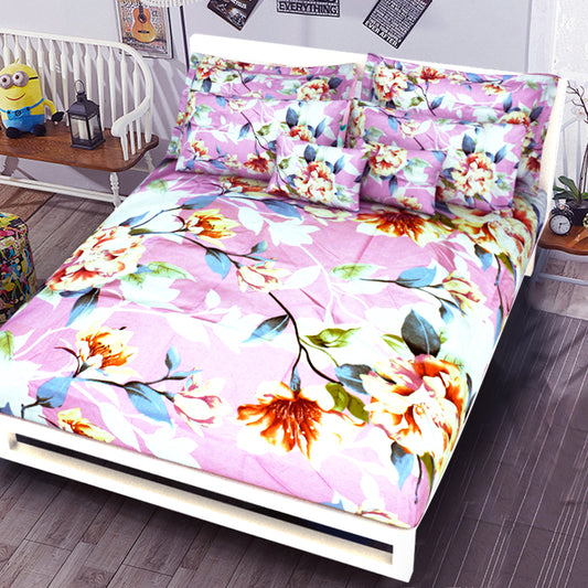 Printed Bed sheet NQ Series 3in1 Bedding Set ( 2 pillowcases and 1 fitted Sheet ) NQ216