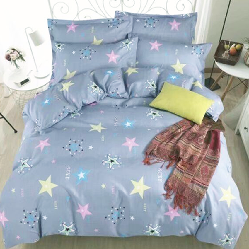 Printed Bed sheet DF Series 3in1 Bedding Set ( 2 pillowcases and 1 fitted Sheet ) DF210