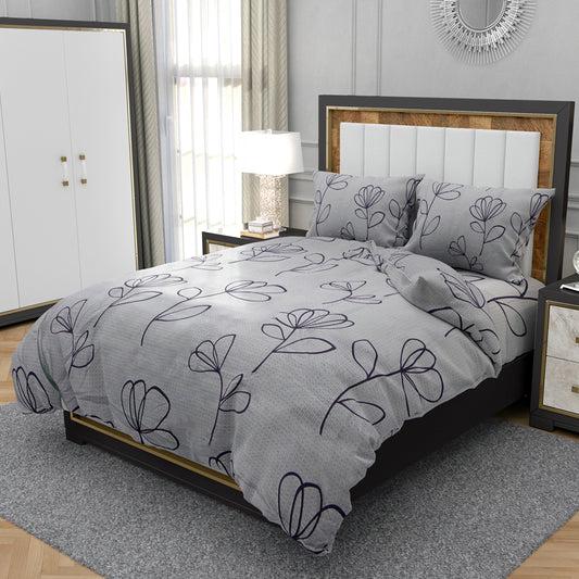 Printed Bed sheet DF Series 3in1 Bedding Set ( 2 pillowcases and 1 fitted Sheet ) DF114