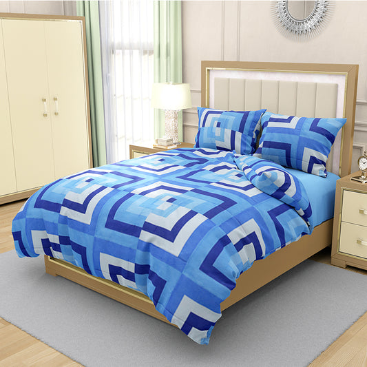 Printed Bed sheet DF Series 3in1 Bedding Set ( 2 pillowcases and 1 fitted Sheet ) DF30