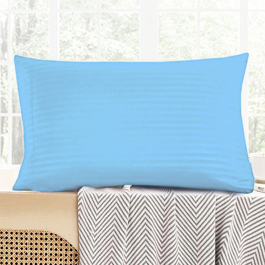 2 pcs Pillowcase 18x28 inches LightblueStripes-PC