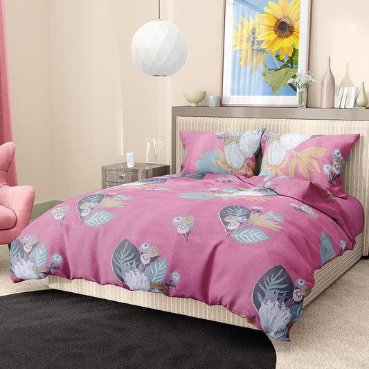 Printed Bed sheet NQ Series 3in1 Bedding Set ( 2 pillowcases and 1 fitted Sheet ) NQ1423