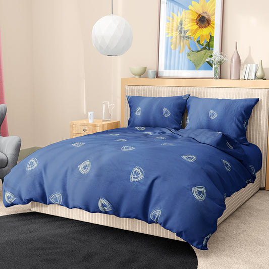 Printed Bed sheet NQ Series 3in1 Bedding Set ( 2 pillowcases and 1 fitted Sheet ) NQ411