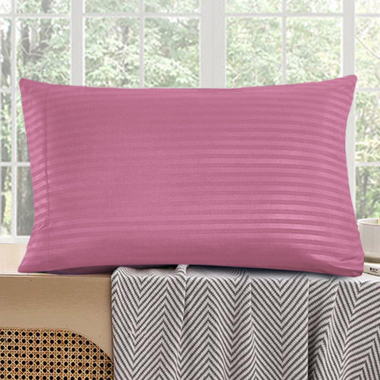 2 pcs Pillowcase 18x28 inches OldRoseStripes-PC