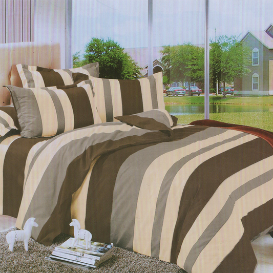 Printed Bed sheet DF Series 3in1 Bedding Set ( 2 pillowcases and 1 fitted Sheet ) DF92