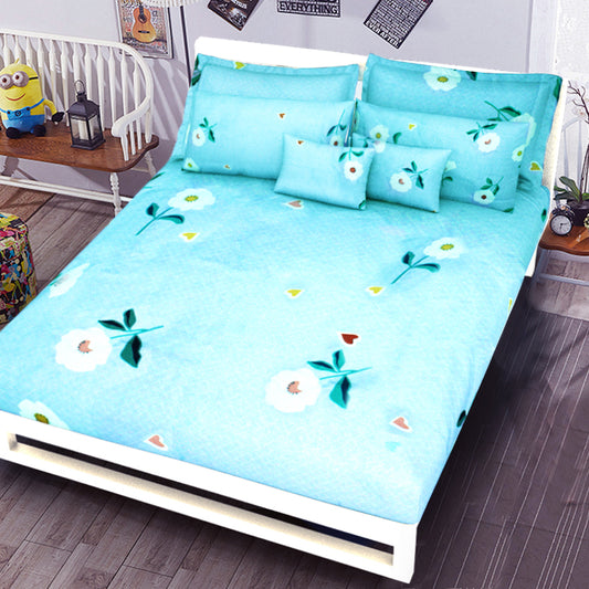 Printed Bed sheet NQ Series 3in1 Bedding Set ( 2 pillowcases and 1 fitted Sheet ) NQ215