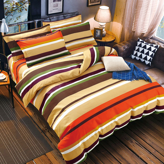 Printed Bed sheet DF Series 3in1 Bedding Set ( 2 pillowcases and 1 fitted Sheet ) DF039