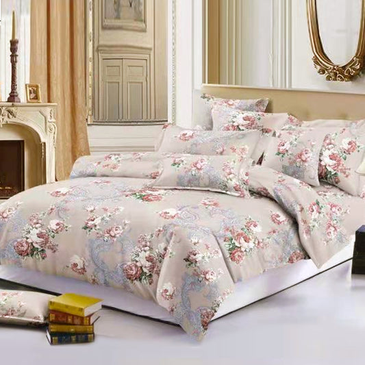 Printed Bed sheet NQ Series 3in1 Bedding Set ( 2 pillowcases and 1 fitted Sheet ) NQ127