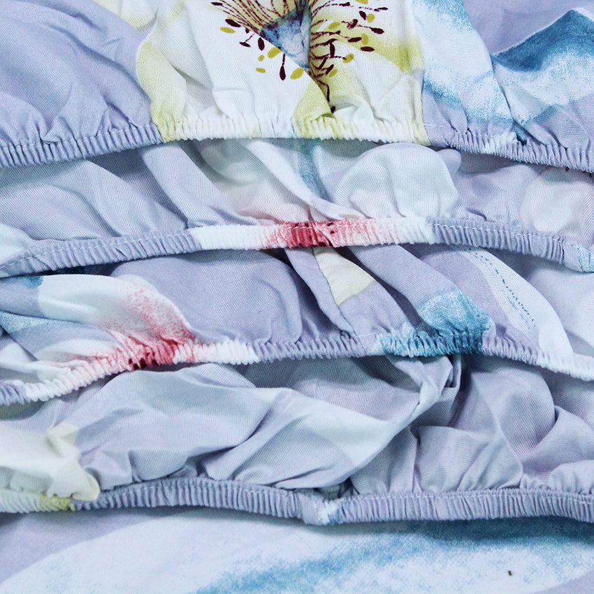 Printed Bed sheet DF Series 3in1 Bedding Set ( 2 pillowcases and 1 fitted Sheet ) DF257