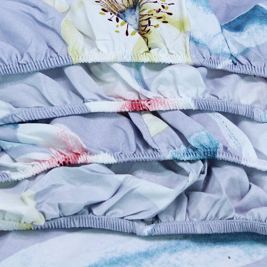 Printed Bed sheet DF Series 3in1 Bedding Set ( 2 pillowcases and 1 fitted Sheet ) DF257