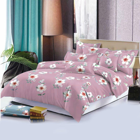Printed Bed sheet NQ Series 3in1 Bedding Set ( 2 pillowcases and 1 fitted Sheet ) NQ107