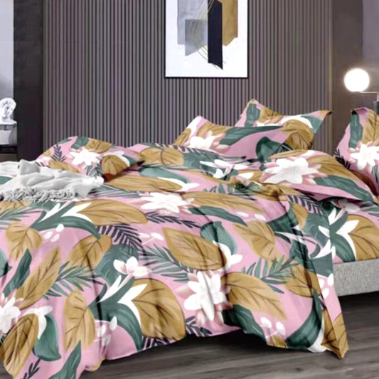 Printed Bed sheet NQ Series 3in1 Bedding Set ( 2 pillowcases and 1 fitted Sheet ) NQ705