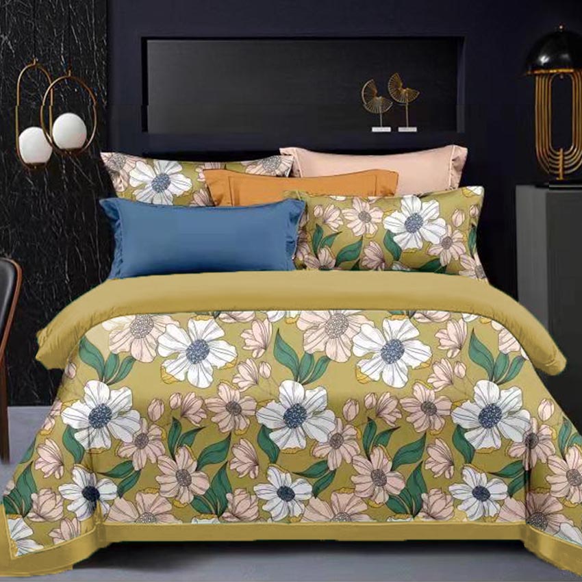 Printed Bed sheet NQ Series 3in1 Bedding Set ( 2 pillowcases and 1 fitted Sheet ) NQ371