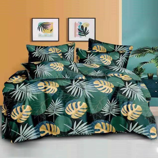 Printed Bed sheet NQ Series 3in1 Bedding Set ( 2 pillowcases and 1 fitted Sheet ) NQ715