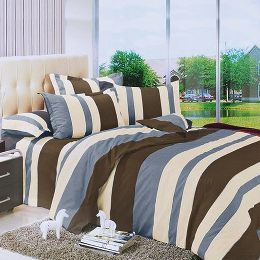 Printed Bed sheet DF Series 3in1 Bedding Set ( 2 pillowcases and 1 fitted Sheet ) DF2148