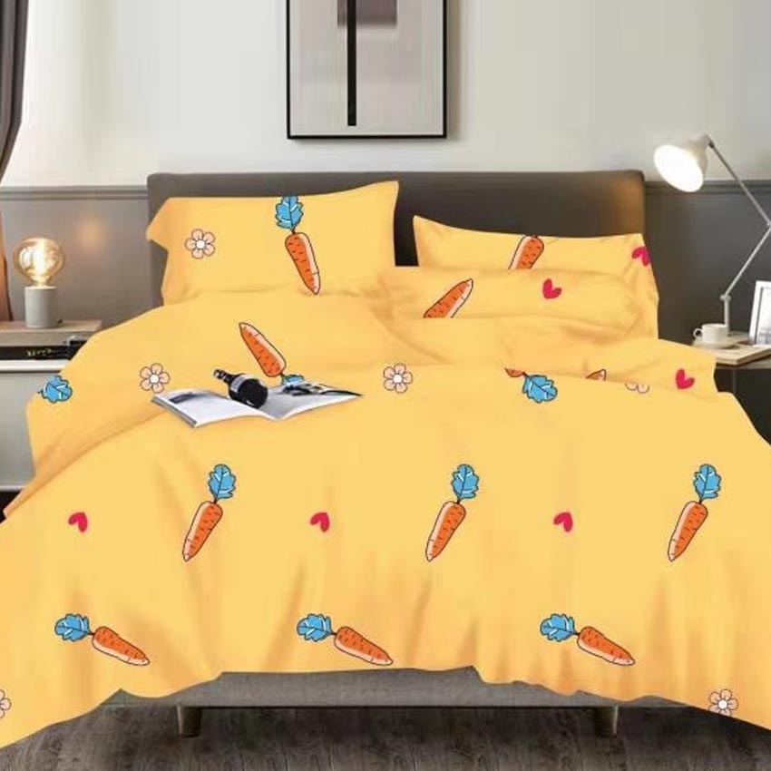 Printed Bed sheet NQ Series 3in1 Bedding Set ( 2 pillowcases and 1 fitted Sheet ) NQ360