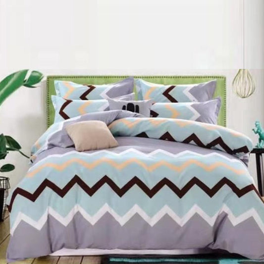 Printed Bed sheet NQ Series 3in1 Bedding Set ( 2 pillowcases and 1 fitted Sheet ) NQ367