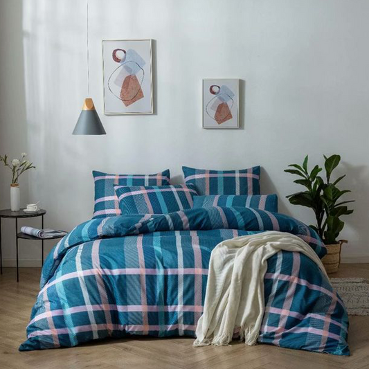 Printed Bed sheet DF Series 3in1 Bedding Set ( 2 pillowcases and 1 fitted Sheet ) DF274