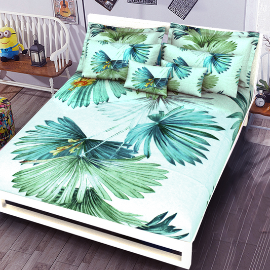 Printed Bed sheet NQ Series 3in1 Bedding Set ( 2 pillowcases and 1 fitted Sheet ) NQ325