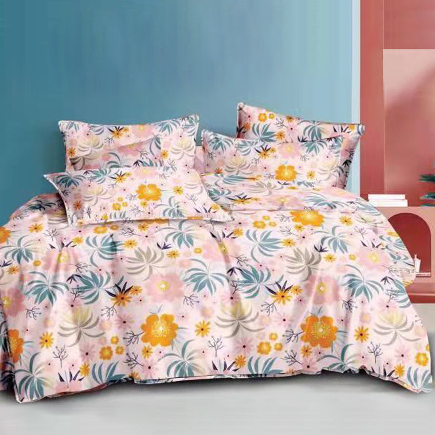 Printed Bed sheet NQ Series 3in1 Bedding Set ( 2 pillowcases and 1 fitted Sheet ) NQ712