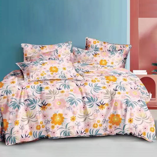 Printed Bed sheet NQ Series 3in1 Bedding Set ( 2 pillowcases and 1 fitted Sheet ) NQ712