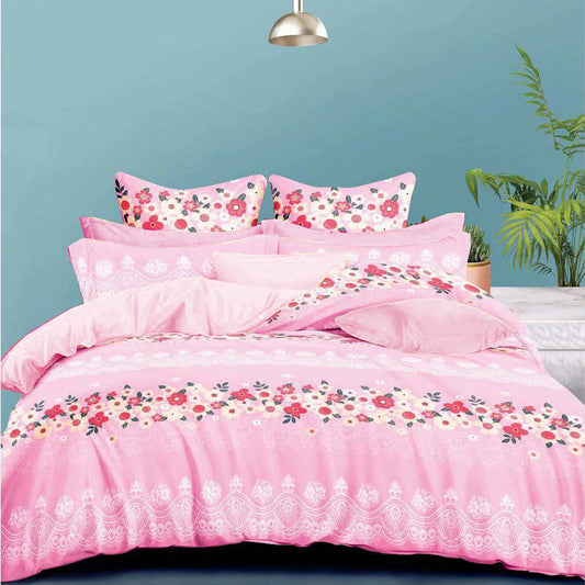 Printed Bed sheet NQ Series 3in1 Bedding Set ( 2 pillowcases and 1 fitted Sheet ) NQ13