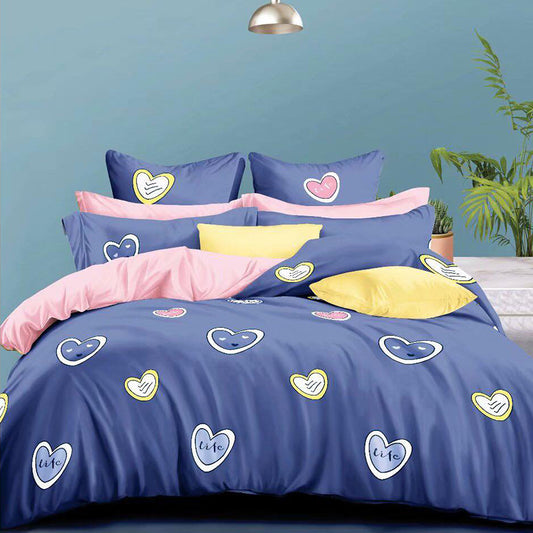 Printed Bed sheet NQ Series 3in1 Bedding Set ( 2 pillowcases and 1 fitted Sheet ) NQ26