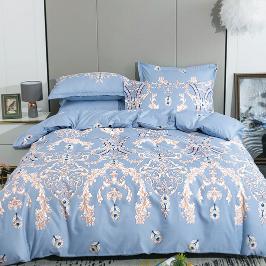 Printed Bed sheet DF Series 3in1 Bedding Set ( 2 pillowcases and 1 fitted Sheet ) DF279